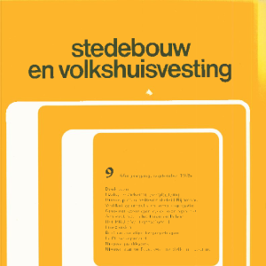 Stedebouw & Volkshuisvesting 66e jaargang 9 september 1985