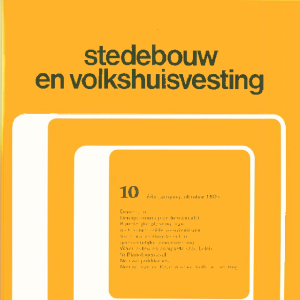 Stedebouw & Volkshuisvesting 66e jaargang 10 oktober 1985