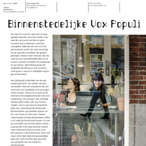 Binnenstedelijke Vox Populi