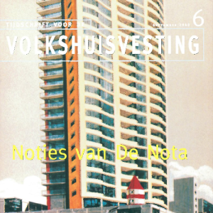 Tijdschrift voor de Volkshuisvesting 6e jaargang 6 september 2000