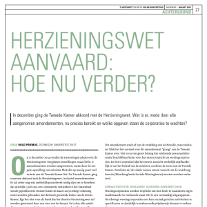 Herzieningswet aanvaard: hoe nu verder?