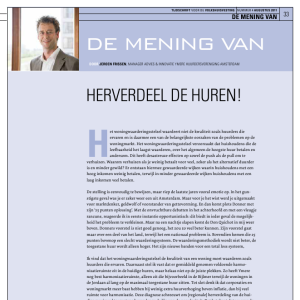 De mening van