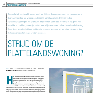 Strijd om de plattelandswoning?