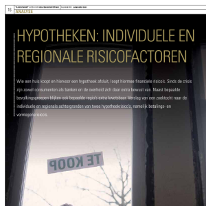 Hypotheken: individuele en regionale risicofactoren