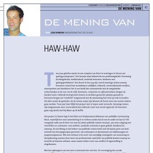 De mening van