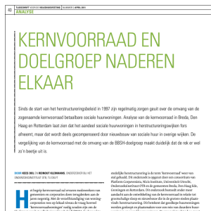 Kernvoorraad en doelgroep naderen elkaar