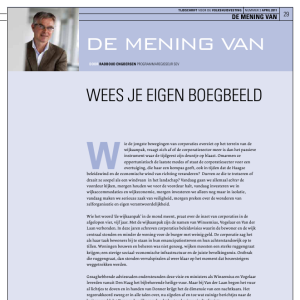 De mening van