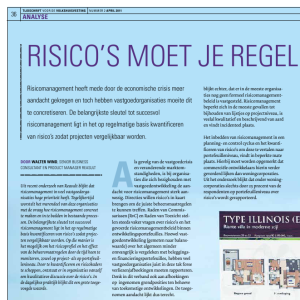 Risico's moet je regelmatig kwantificeren
