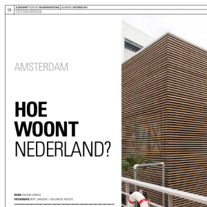 Hoe woont Nederland?