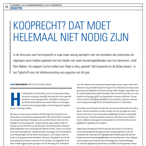 Kooprecht? Dat moet helemaal niet nodig zijn