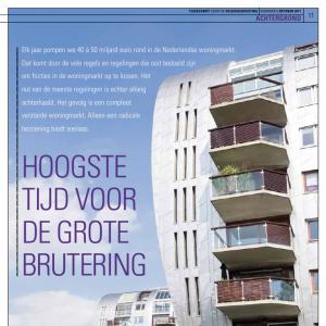 Hoogste tijd voor de grote brutering