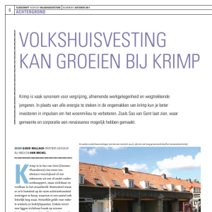 Volkshuisvesting kan groeien bij krimp
