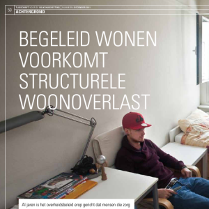 Begeleid wonen voorkomt structurele woonoverlast