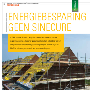 Energiebesparing blijkt in praktijk geen sinecure