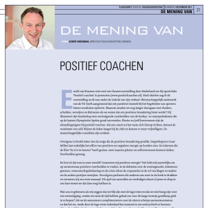 De mening van