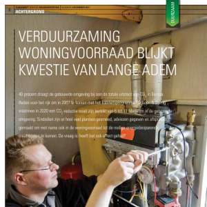 Verduurzaming woningvoorraad blijkt kwestie van lange adem