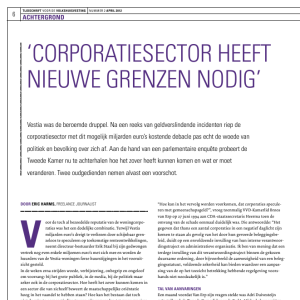 'Corporatiesector heeft nieuwe grenzen nodig'