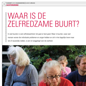 Waar is de zelfredzame buurt?