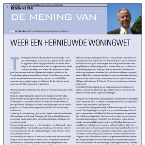 De mening van