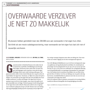 Overwaarde verzilver je niet zo makkelijk