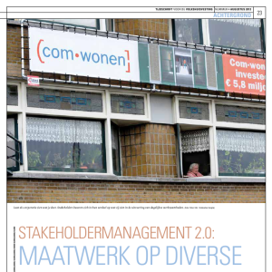Stakeholdermanagement 2.0: maatwerk op diverse niveau's
