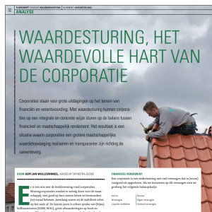 Waardesturing, het waardevolle hart van de corporatie