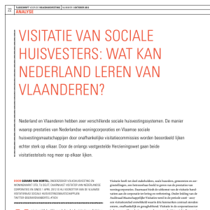 Visitatie van sociale huisvesters: wat kan Nederland leren van Vlaanderen?