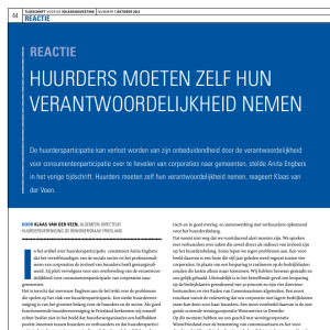 Reactie: Huurders moeten zelf hun verantwoordelijkheid nemen