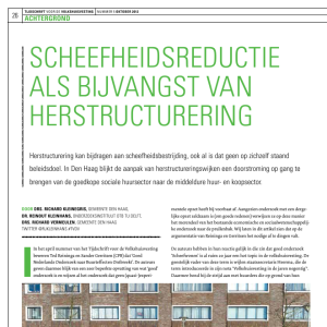 Scheefheidsreductie als bijvangst van herstructurering