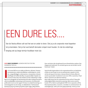 Een dure les...