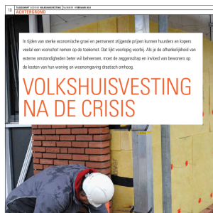 Volkshuisvesting na de crisis