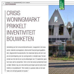 Crisis woningmarkt prikkelt inventiviteit bouwketen