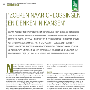 'Zoeken naar oplossingen en denken in kansen'