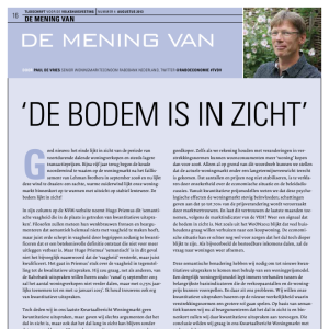 De mening van