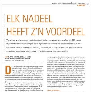 Elk nadeel heeft z'n voordeel
