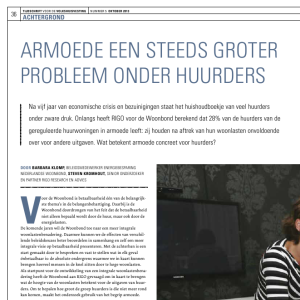 Armoede een steeds groter probleem onder huurders