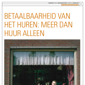 Betaalbaarheid van het huren: meer dan huur alleen