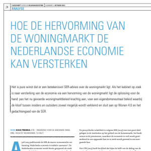 Hoe de hervorming van de woningmarkt de Nederlandse economie kan versterken