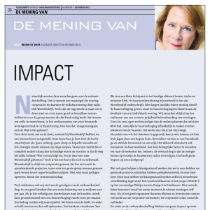 De mening van