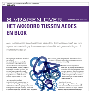 8 Vragen over het akkoord tussen Aedes en Blok