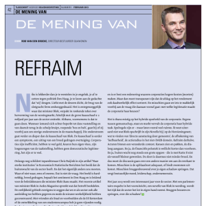De mening van