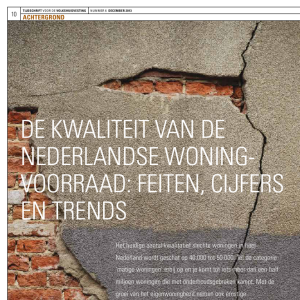 De kwaliteit van de Nederlandse woningvoorraad: feiten, cijfers en trends