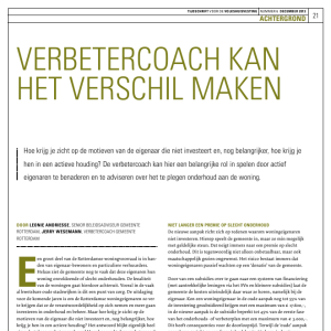 Verbetercoach kan het verschil maken