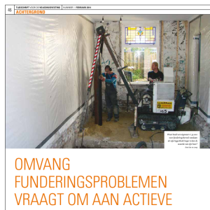 Omvang funderingsproblemen vraagt om aan actieve overheid