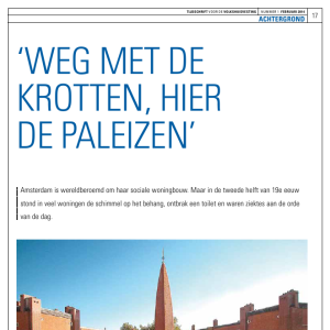 'Weg met de krotten, hier de paleizen'