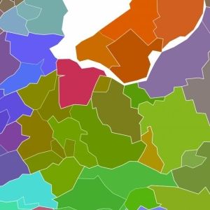 Lappendeken van regio's